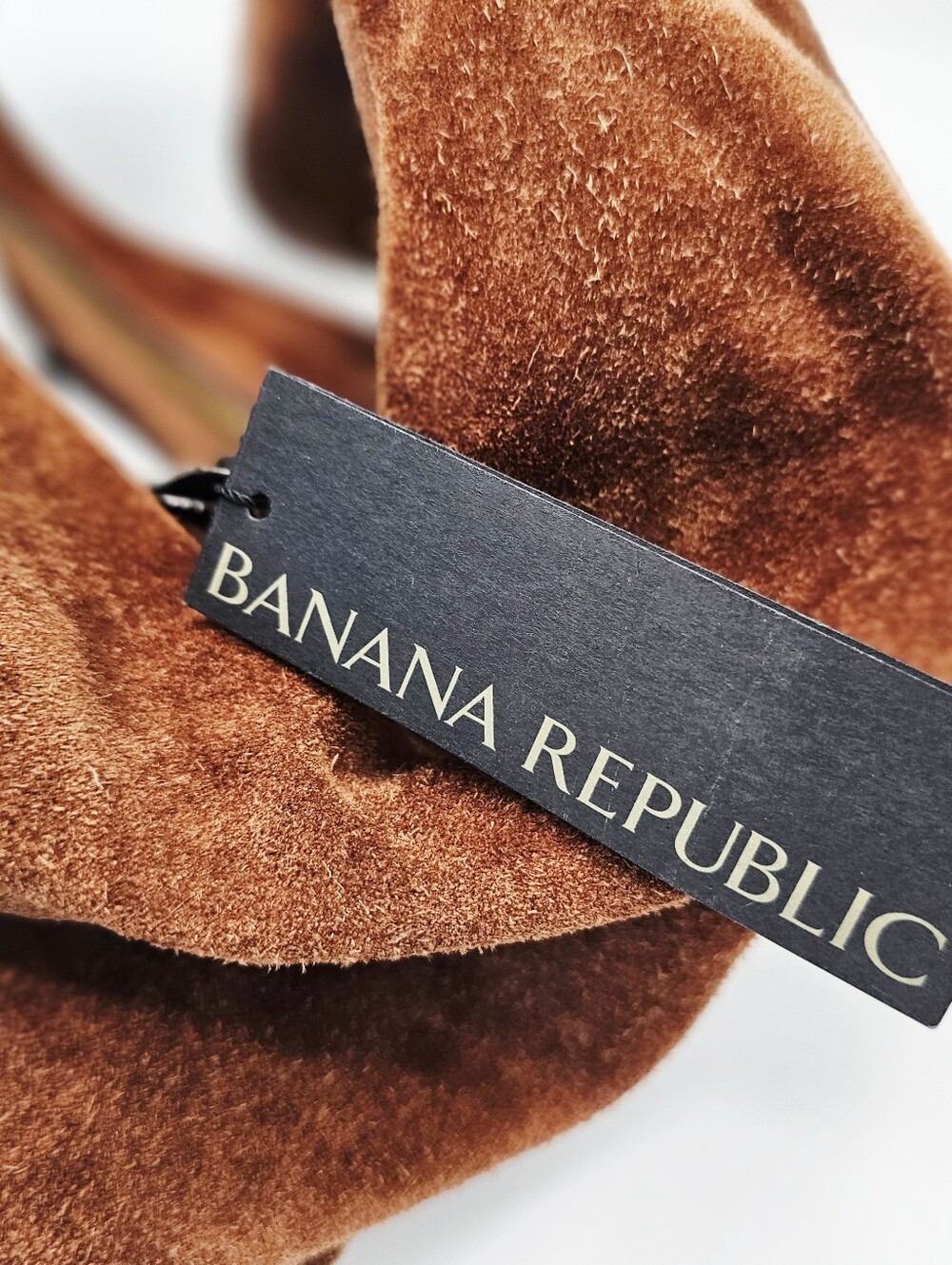 Banana Republic Cognac Suede Leather Hobo Bag - Picture 2 of 14
